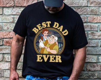 Maurice Best Dad Ever Disney Vintage Father Shirt Beauty And The Beast Characters Shirt Father's Day Shirt Dad Shirt Great Gift Ideas Men