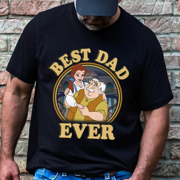 Maurice Best Dad Ever Disney Vintage Father Shirt Beauty And The Beast Characters Shirt Father's Day Shirt Dad Shirt Great Gift Ideas Men