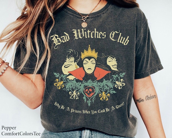 Vintage Retro Villains Bad Witches Club Shirt Disney Shirt Great Gift Ideas Men Women