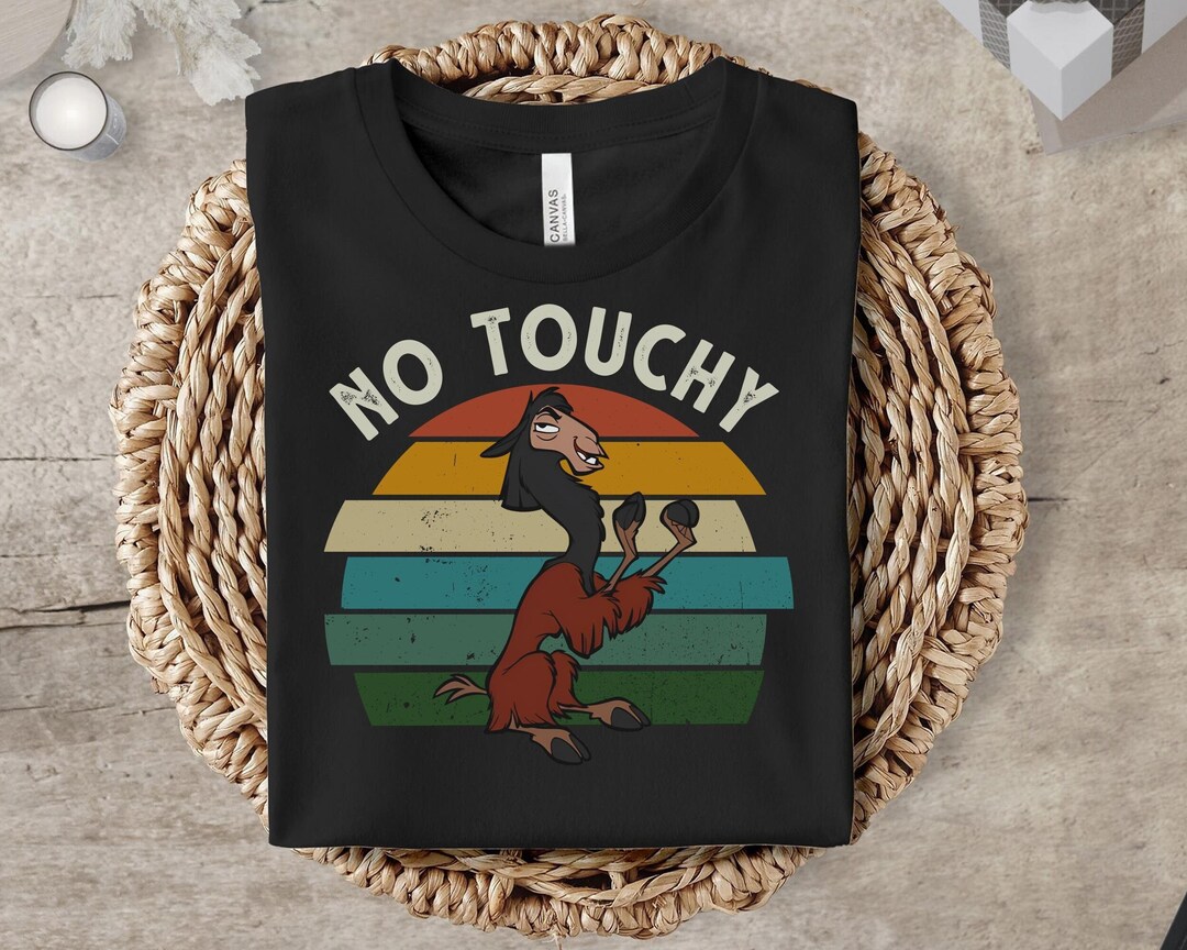 Retro Emperor's New Groove Kuzco Llama No Touchy Portrait Shirt Vintage ...