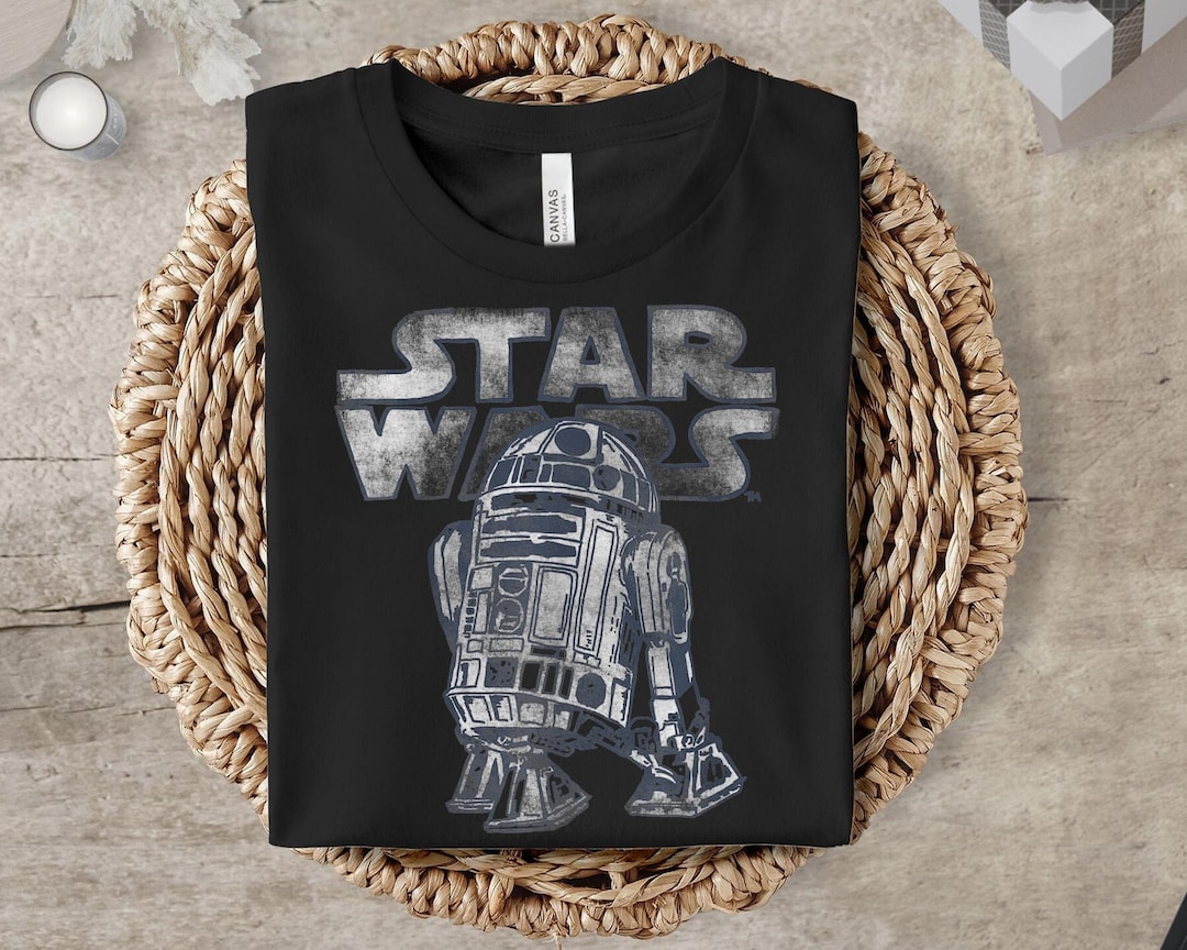 T-shirt Vintage Star Wars R2-D2 Rouge - Taille 2XL - Coton - Années 80 - Occasion Très Bon état