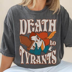 Retro 70s Skippy Rabbit Death To Tyrants Shirt, Vintage Robin Hood T-shirt, Disneyland Family Matching Tee, Magic Kingdom Park, WDW Trip