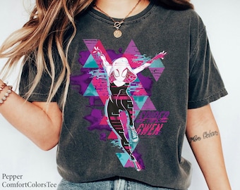 Gwen Glitch Shirt Spider-Man Across the Spider-Verse Shirt Spider Man Miles Morales Shirt, Superhero Comic Great Gift Ideas Men Women