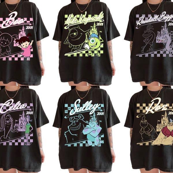 Custom Monsters Inc Shirt, Boo Mike Wazowski Sulley Tee, Matching Disney T-Shirt, Group Disney Shirt, Vacation 2025 Tee