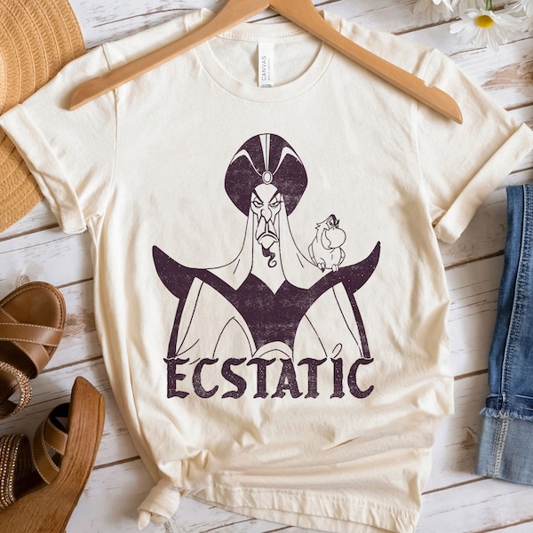 Disney Aladdin Jafar Lago Ecstatic Look Graphic Shirt Walt Disney World Shirt Gift Ideas Men Women
