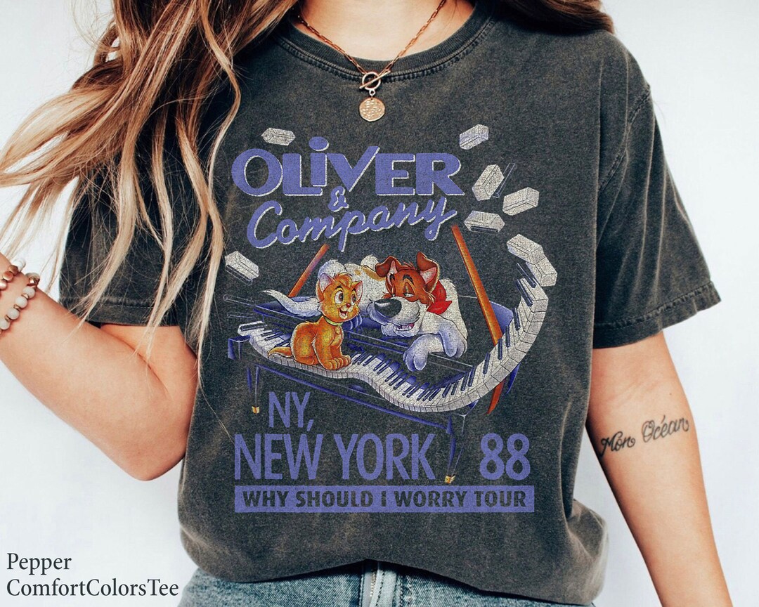 Oliver and Company New York Movie Poster Shirt Walt Disney World Shirt ...