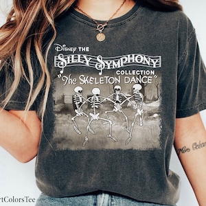 The Silly Symphony Collection Skeleton Dance Shirt / Creepy Disney Halloween Funny Shirt / Funny Spooky Season Disney Trip