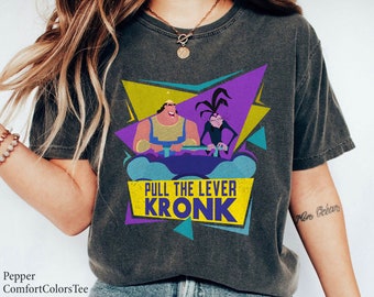 Pull The Level Kronk 90s Retro Shirt The Emperor's New Groove Walt Disney World Shirt Gift Ideas Men Women