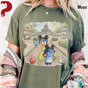 Joy and Sadness Disneyland Snack Shirt, Disney Inside Out Foodie Outfit, Disney Park Ice Cream Tee, Joy Sadness Magic Kingdom Castle T-Shirt image 4