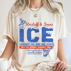 Frozen Kristoff Sven&#39;s Ice Harvesting And Delivery Shirt Walt World Shirt Gift Ideas Men Women