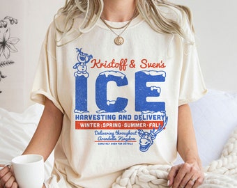 Frozen Kristoff Sven&#39;s Ice Harvesting And Delivery Shirt Walt World Shirt Gift Ideas Men Women