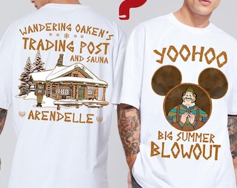 Disney Frozen Wandering Oaken T-hirt, Yoohoo Big Summer Blowout Tee, Wandering Oaken’s Trading Post & Sauna Arendelle Shirt, Disneyland Trip