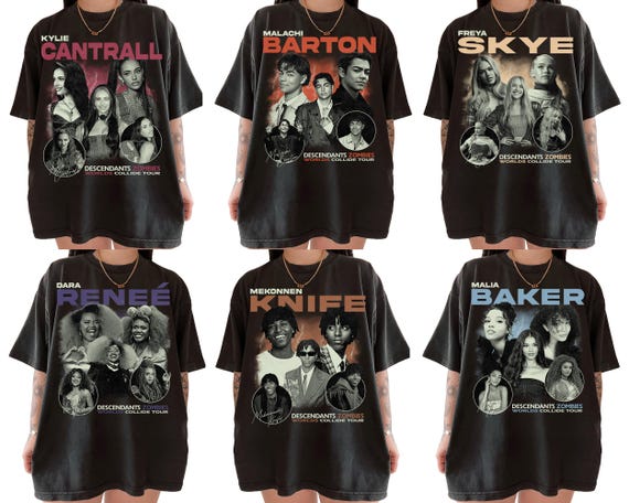 Custom Descendants Zombies Tour Shirt, Disney Worlds Collide Tour