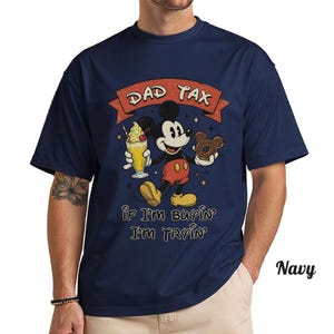 Camiseta de Mickey Mouse "Si compro, intento...", Camiseta divertida de Disney para papá, Camiseta para el Día del Padre, Atuendos para el Día del Padre imagen 2