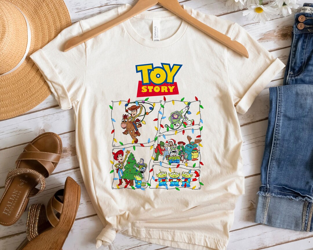 Toy Story Christmas Light Very Merry Xmas Party 2023 Shirt Etsy