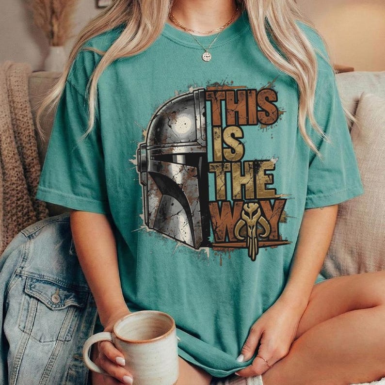 Mandalorian This Is The Way T-Shirt, Star Wars Day Shirt, Sci Fi Fan Gift zdjęcie 5