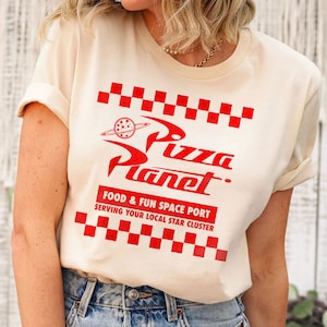 Toy Story Pizza Planet Checkered Logo Shirt Walt Disney World Shirt Gift Ideas Men Women image 5