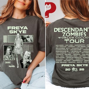 Disney Freya Skye T-shirt, Descendants Zombies Worlds Collide Tour, The Rise Of Red Tee, Descendants Concert, Summer Music Festival 2025