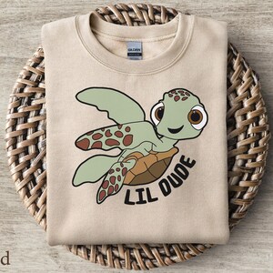 Lil Dude, Dude Father And Son Shirt, Disney Finding Nemo Shirt Gift for Father's Day image 5
