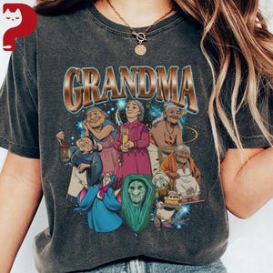 Vintage Grandma T-Shirt, Mama Coco Grandma Tala Fairy Godmother Queen Elinor Tee, Mother’s Day Gift