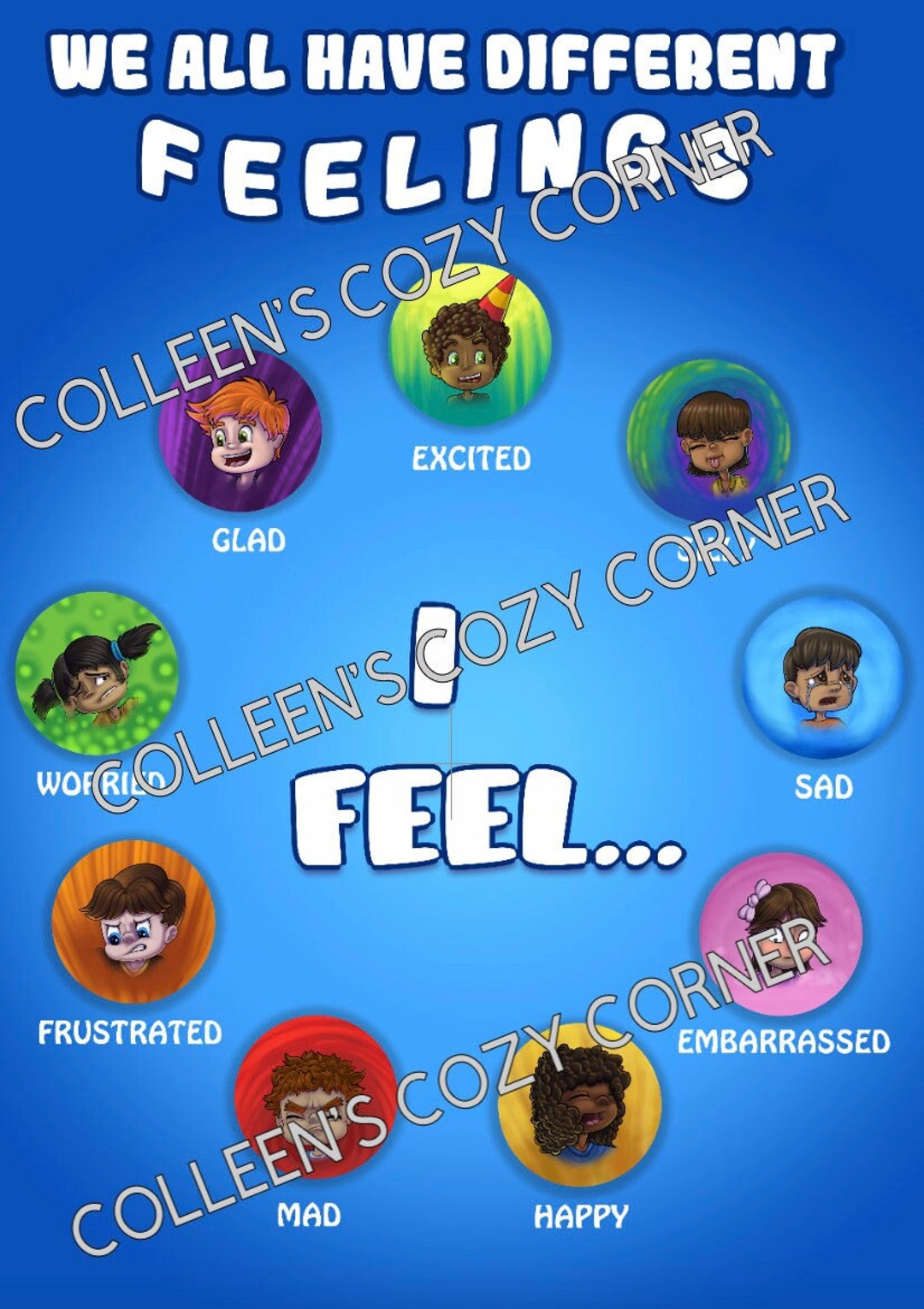 We All Have Different Feelings Poster Etsy