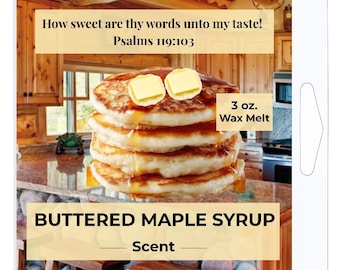 Buttered Maple Syrup Scented Wax Melt/Tart (3 oz.)