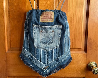 Denim Strappy Top