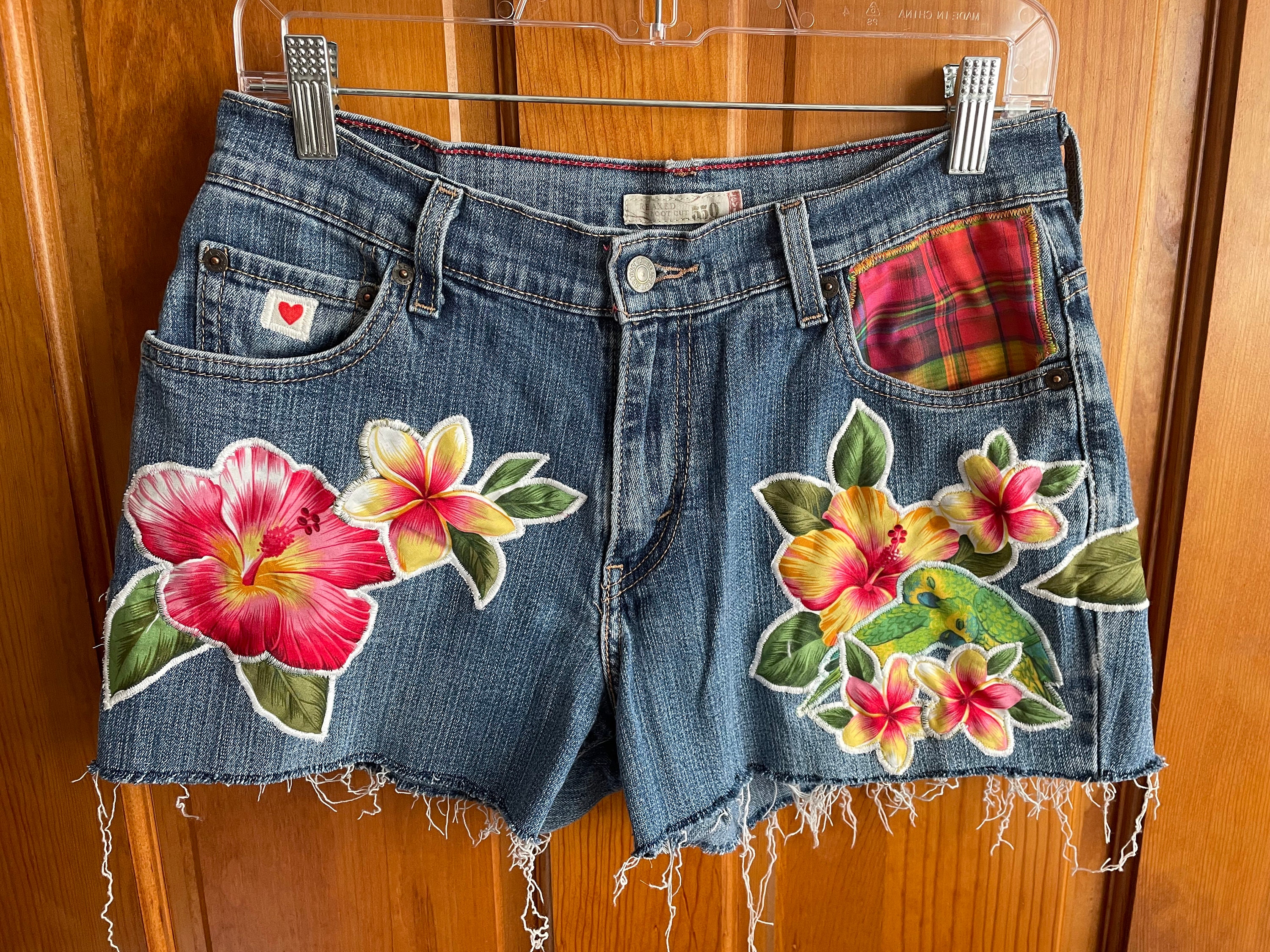 Vintage Levi Denim Cutoff Shorts / Upcycled Vintage Jean