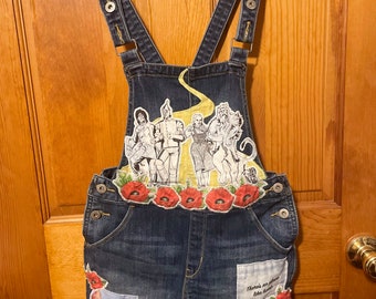 Wizard of Oz Upcycled Denim Overalls