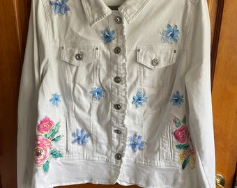 White Denim Upcycled Jacket