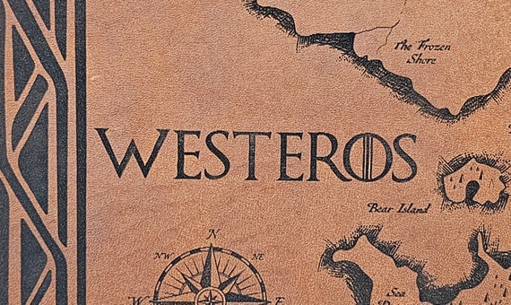 Map of Westeros Deluxe Edition - Leather