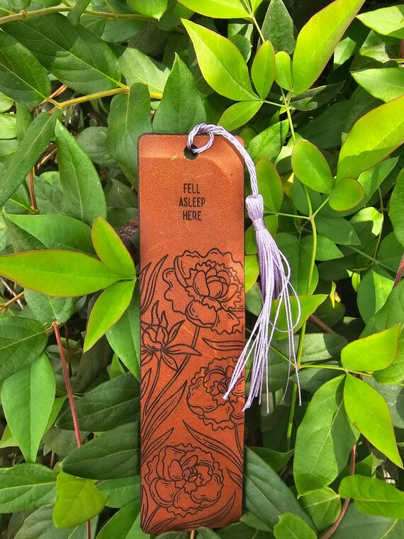 Fell Asleep Here - Leather Bookmark