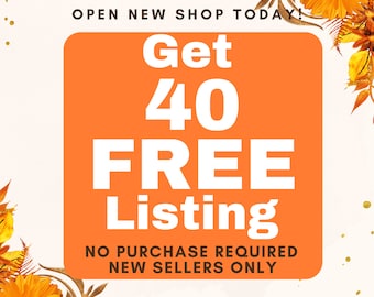 Listados gratuitos de Etsy 40 listados gratuitos de Etsy Lista 40 productos gratis 40 crédito de listado Obtenga un enlace de listado gratuito para abrir la tienda de Etsy