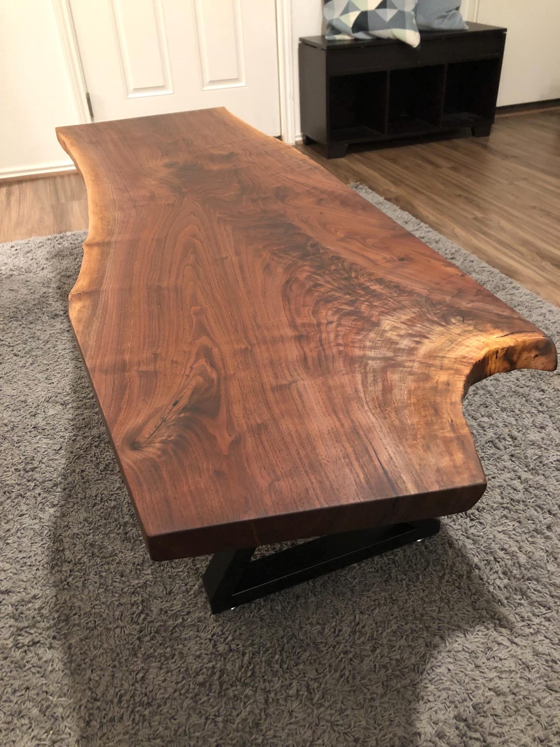 Walnut Live Edge Coffee Table Etsy