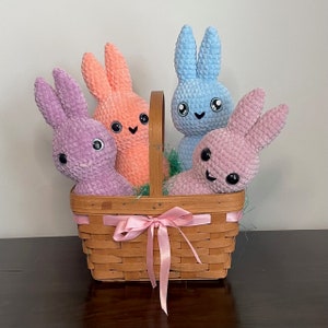 No Sew Bunny Crochet Pattern, Plushie Pattern, Amigurimi Pattern, Easy Crochet Pattern