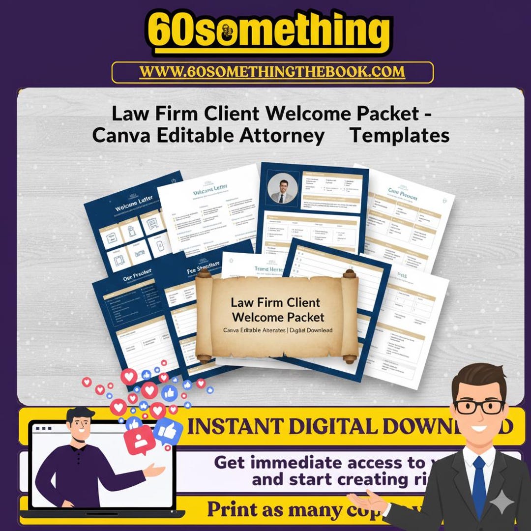Welcome Message For Case File Law Firm Client Welcome Packet β Canva Editable Attorney Templates ...