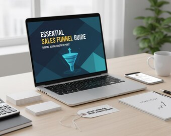 Sales Funnel Guide Ebook – Digital Marketing Blueprint (Digital Download)