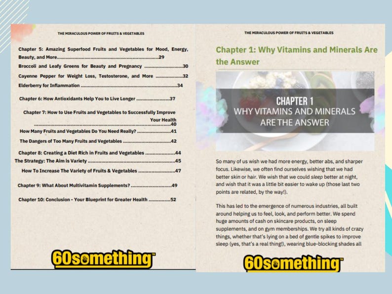 Miraculous Power of Fruits & Vegetables Ebook,life Coaching,ebook Pdf ...