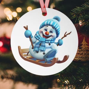Christmas Funny Snowman Ornaments,Round Christmas Ornaments,Christmas Ornament,Vintage Christmas,Santa Claus Ornaments,Retro Christmas Metal