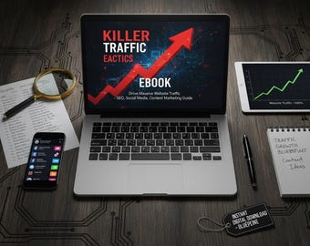 Ebook "Tácticas de tráfico impactantes": Impulsa el tráfico masivo a tu sitio web / SEO, redes sociales, guía de marketing de contenidos / Plan de marketing digital