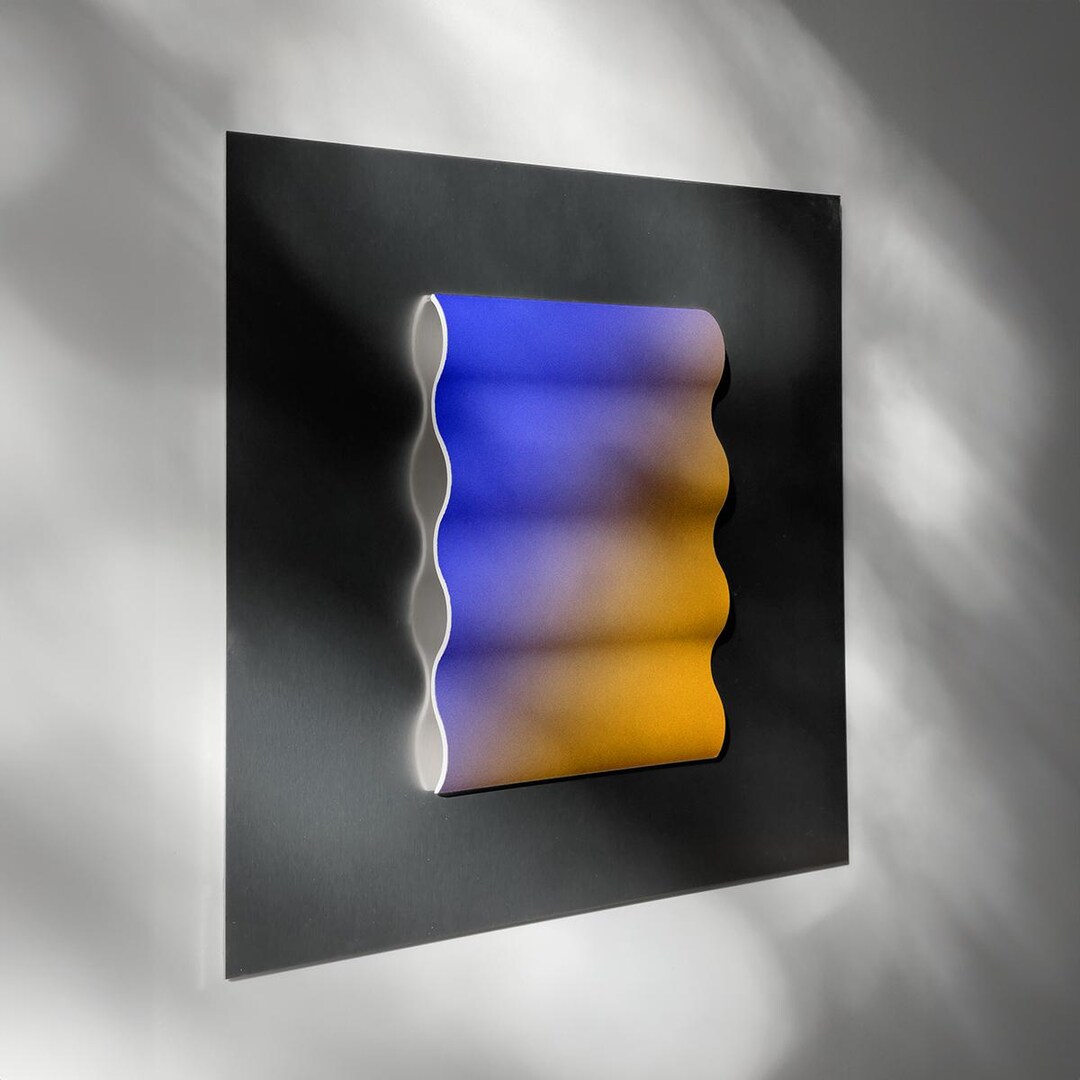 Color Gradient Wall Part Gradient Color Wall Art 12x12 Minimalist Decor | Colorful Unique Print ...