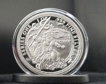 ミノタウロス銀貨：1オンス .999 純銀、ギリシャ神話シリーズ - Etsy 日本