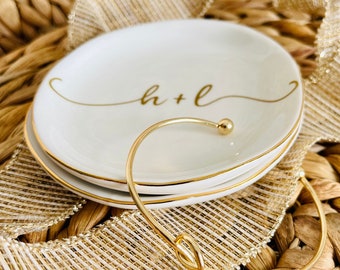 Personalized Jewelry Dish | Custom Ring Dish | Wedding Ring Holder | Anniversary, Birthday, Engagement Gift for Her
