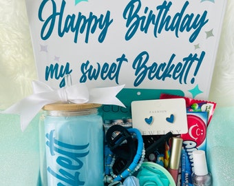 Personalized Gift Box for Her | Custom Birthday Gift for Tweens, Teens, Girls | Graduation Gift for Her