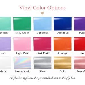 Personalized Gift Box, Custom Empty Box, Gift Box with Name, Pink or White Gift Box for Special Occasion, Bridesmaid Proposal Box image 6