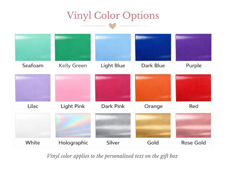 Personalized Gift Box, Custom Empty Box, Gift Box with Name, Pink or White Gift Box for Special Occasion, Bridesmaid Proposal Box image 6