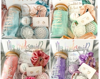 Custom Bridesmaid Proposal Box, Will you be my Bridesmaid box, Bridesmaid box in color, Personalized Bridesmaid proposal gift box