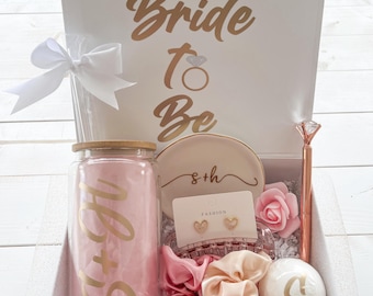 Personalized Bridal Gift Box | Custom Bride Box | Bridal Shower, Engagement, Wedding Gift for Her