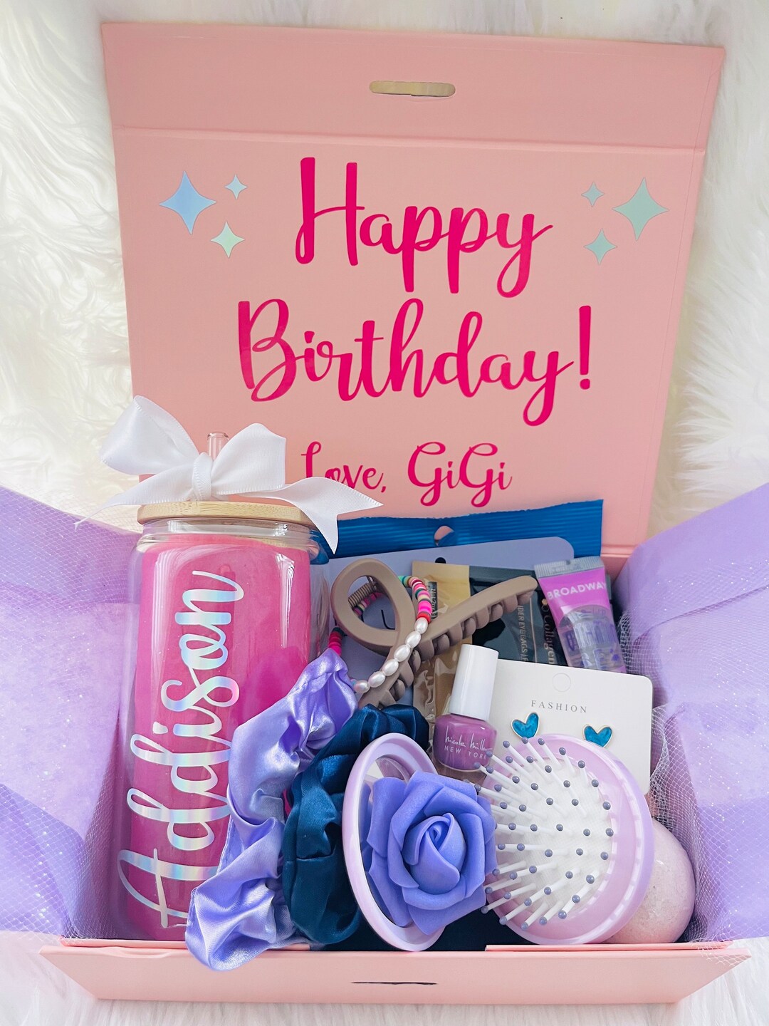 Personalized Gift Box For Her Custom Birthday Gift For Tweens Teens 