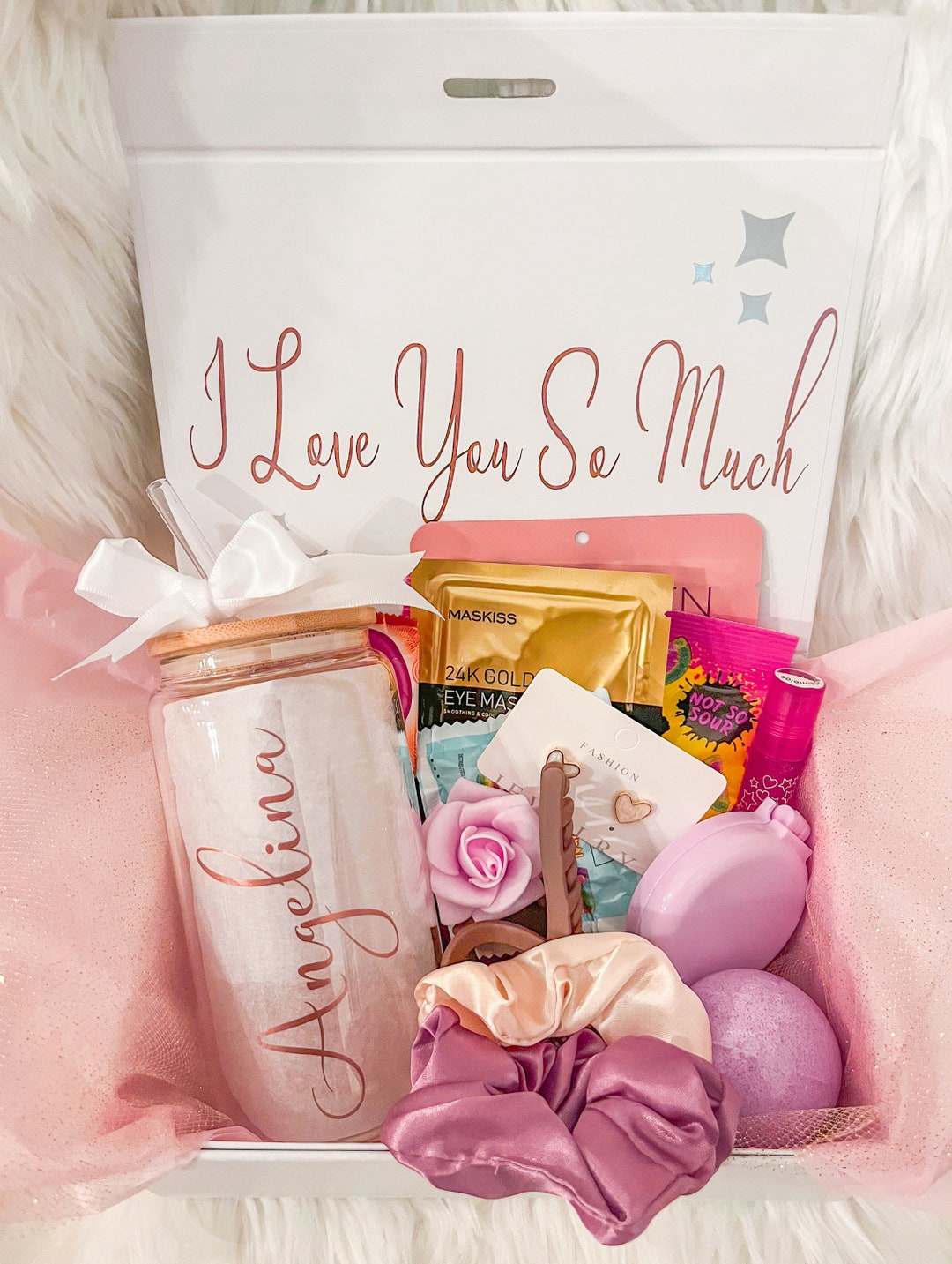 Personalized Gift Box for Teen, Girl, Her, Friend, Valentine Gift Box for Teen, Custom Birthday